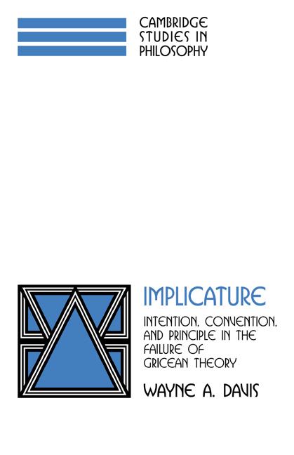 Cover: 9780521038065 | Implicature | Wayne A. Davis | Taschenbuch | Englisch | 2007