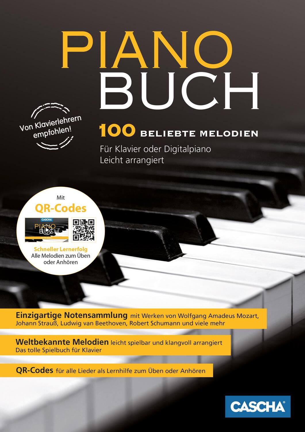 Cover: 9783866264403 | Piano Buch 100 beliebte Melodien | Für Klavier oder Digitalpiano