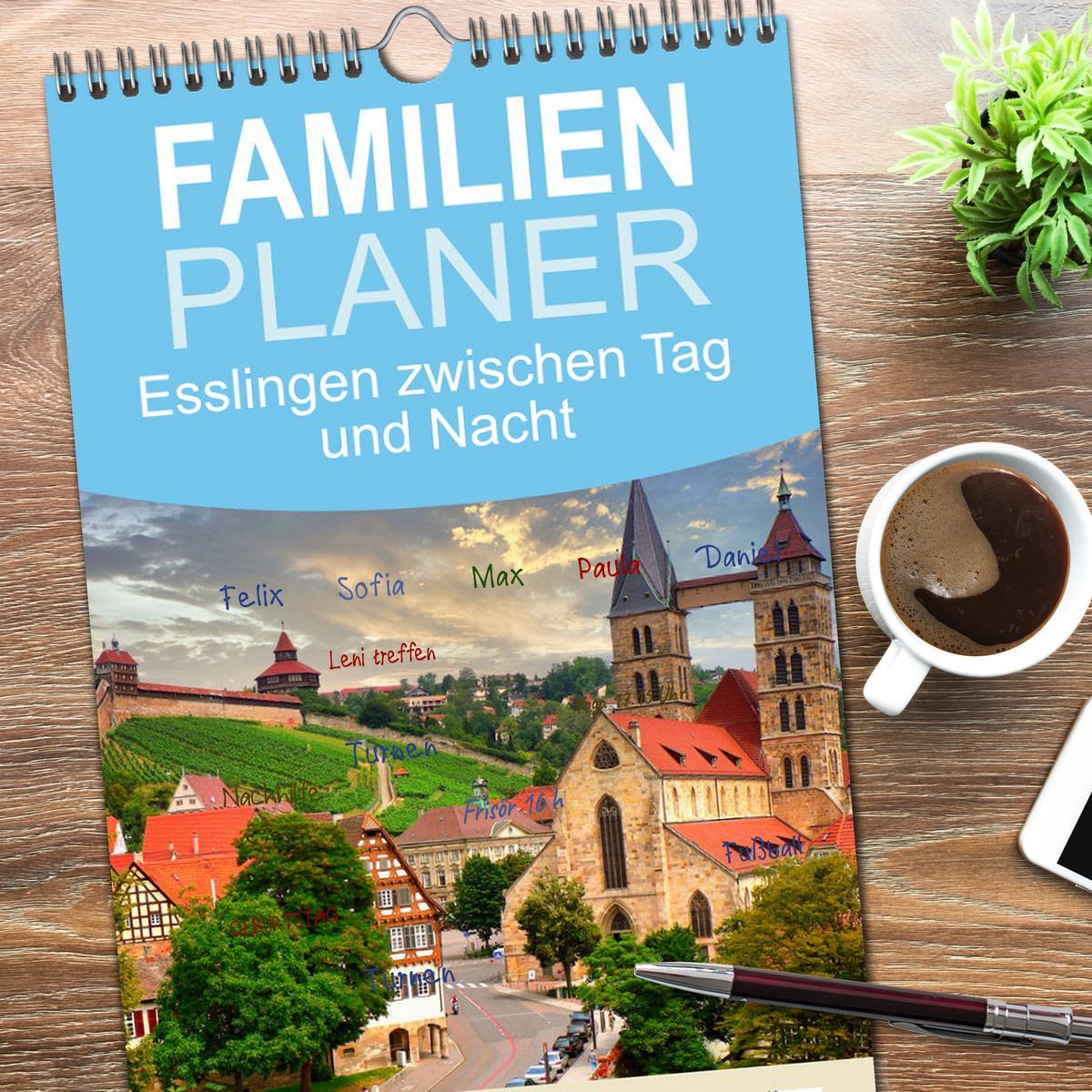 Bild: 9783457191774 | Familienplaner 2025 - Esslingen zwischen Tag und Nacht mit 5...