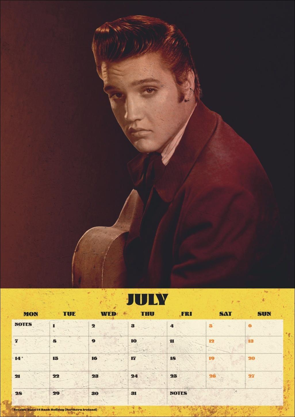 Bild: 9783840196720 | Elvis Posterkalender 2025 | Elvis | Kalender | Danilo | Spiralbindung