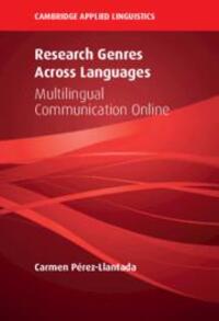 Cover: 9781108792592 | Research Genres Across Languages | Multilingual Communication Online