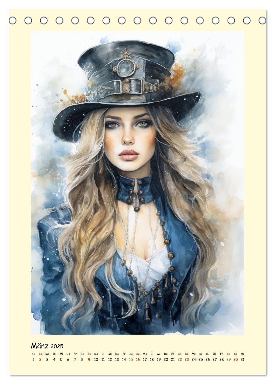 Bild: 9783435865116 | Schöne Steampunk Girls. Retro-Ästhetik im Aquarell-Stil...