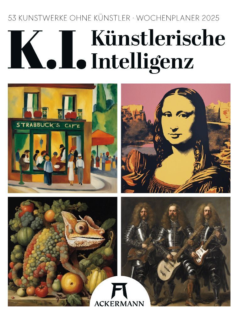 Cover: 9783838435282 | K.I. - Künstlerische Intelligenz - Wochenplaner Kalender 2025 | 56 S.