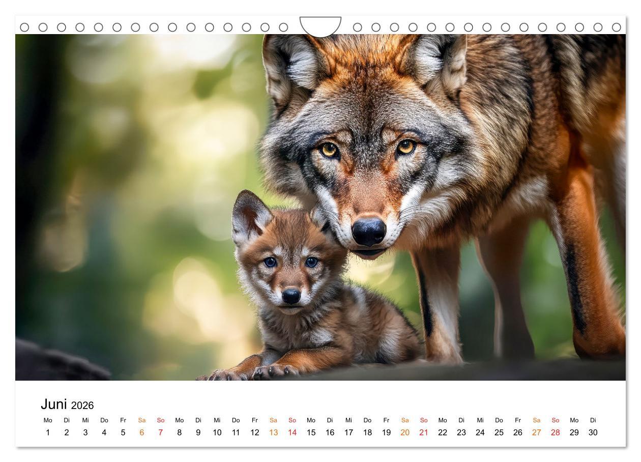 Bild: 9783457246870 | Wölfe - die Stimme der Wildnis (Wandkalender 2026 DIN A4 quer),...