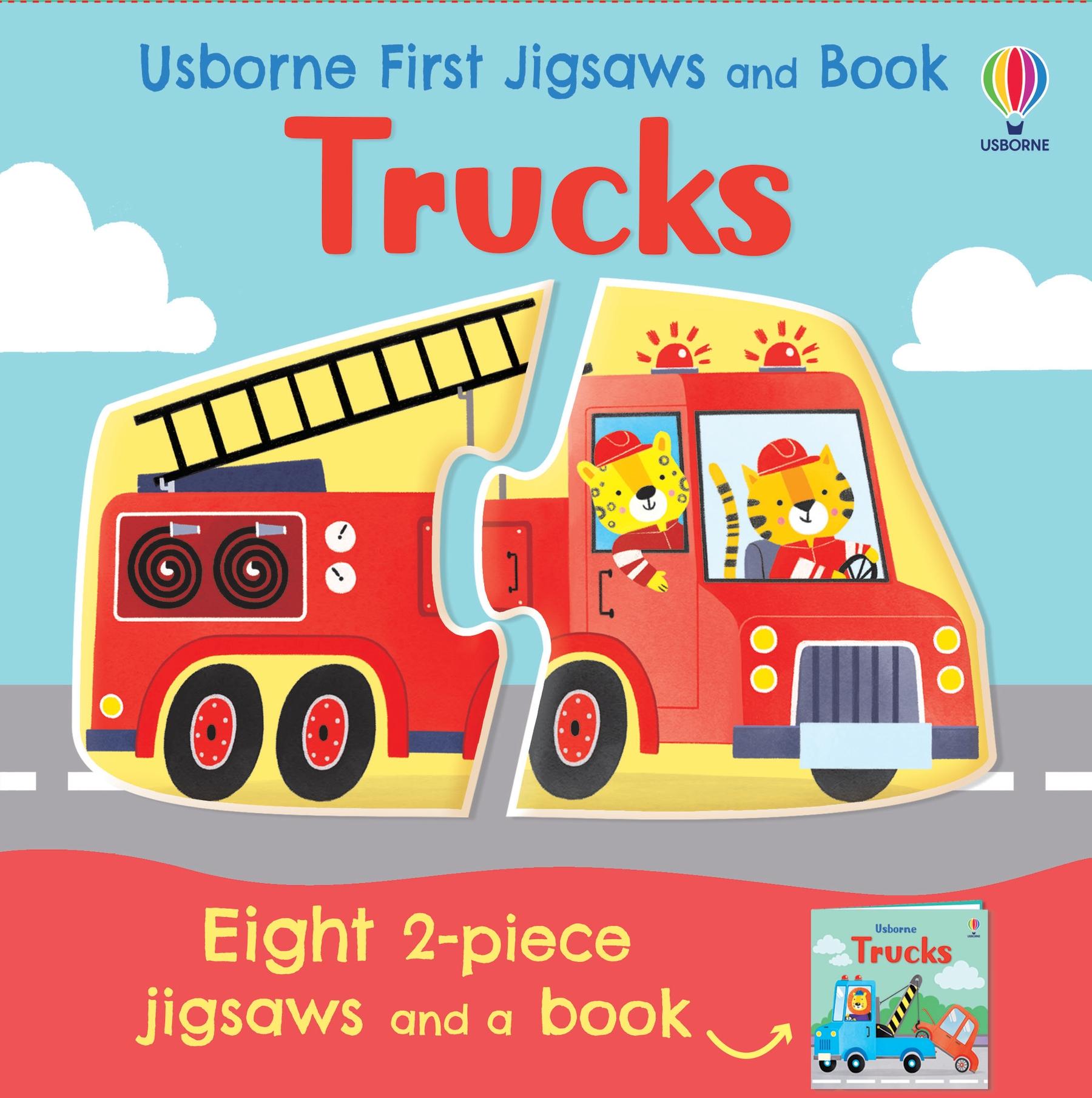 Cover: 9781474997997 | Usborne First Jigsaws and Book: Trucks | Abigail Wheatley | Buch