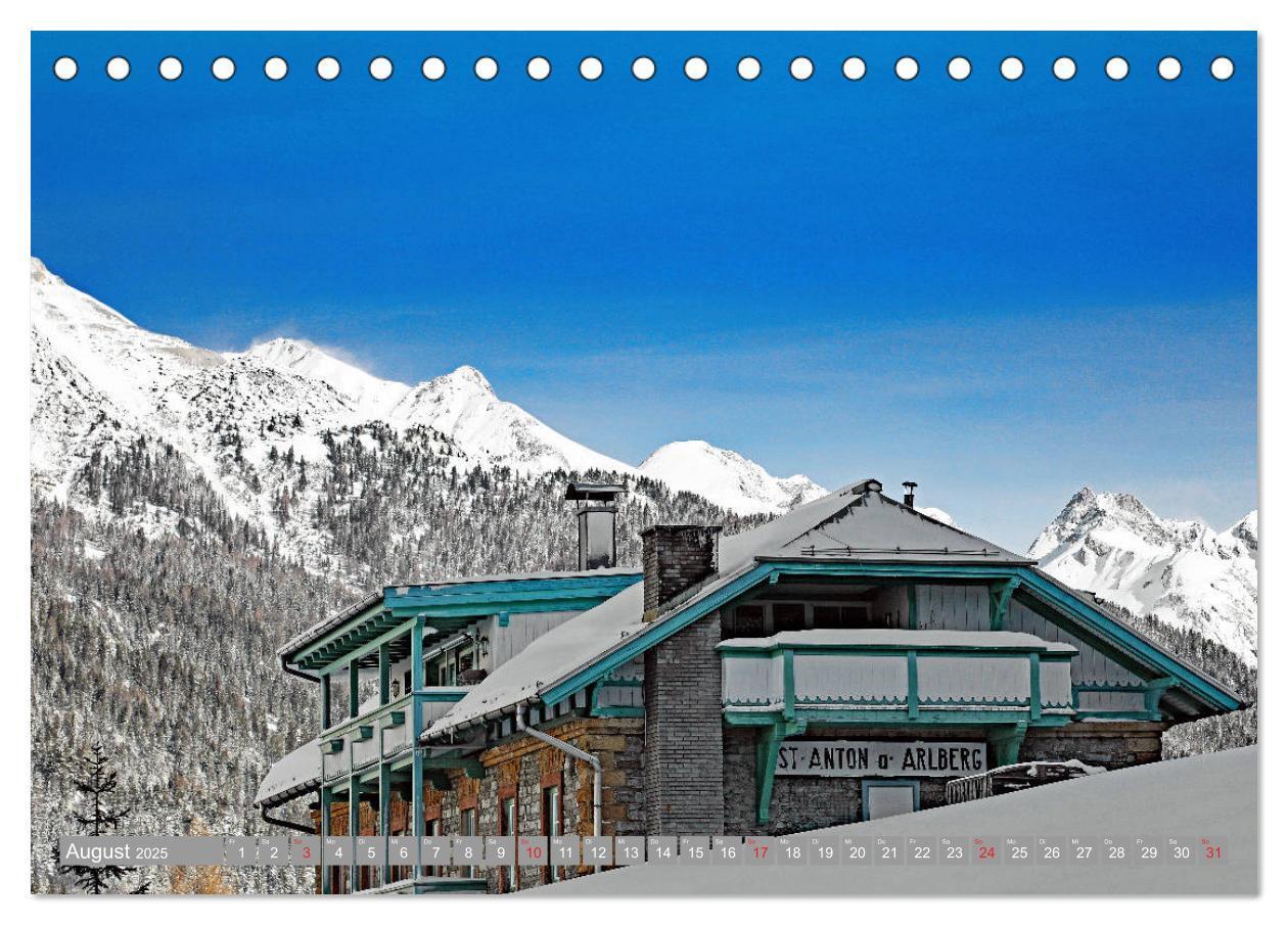 Bild: 9783435159178 | St. Anton am Arlberg (Tischkalender 2025 DIN A5 quer), CALVENDO...