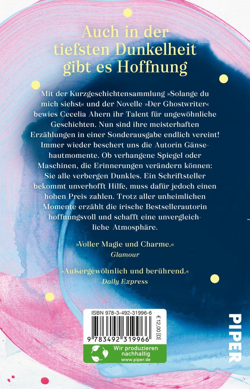 Rückseite: 9783492319966 | Funken in der Dunkelheit | Cecelia Ahern | Taschenbuch | 240 S. | 2023