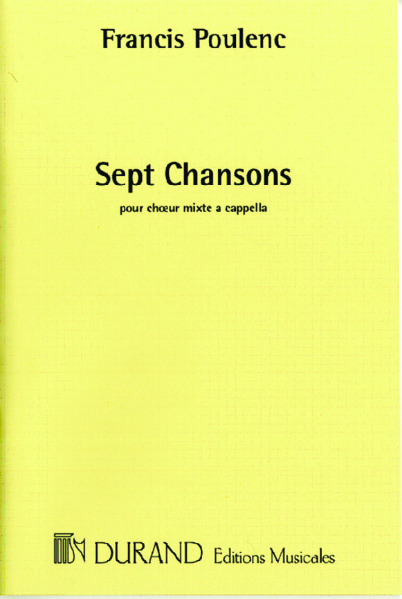 Cover: 9790044080922 | 7 Chansons | Francis Poulenc | Partitur | 2007 | Editions Durand