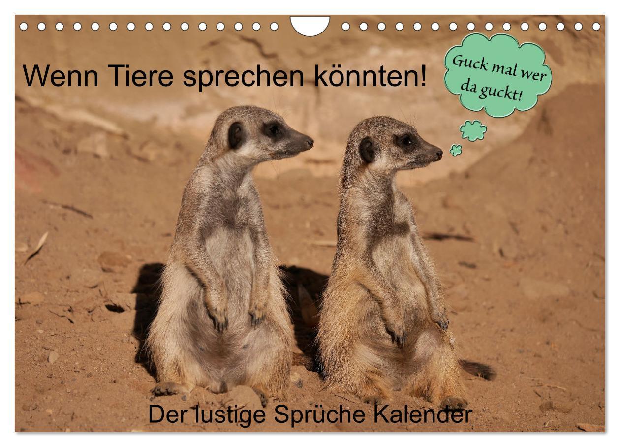 Cover: 9783435058235 | Wenn Tiere sprechen könnten! Der lustige Sprüche Kalender...