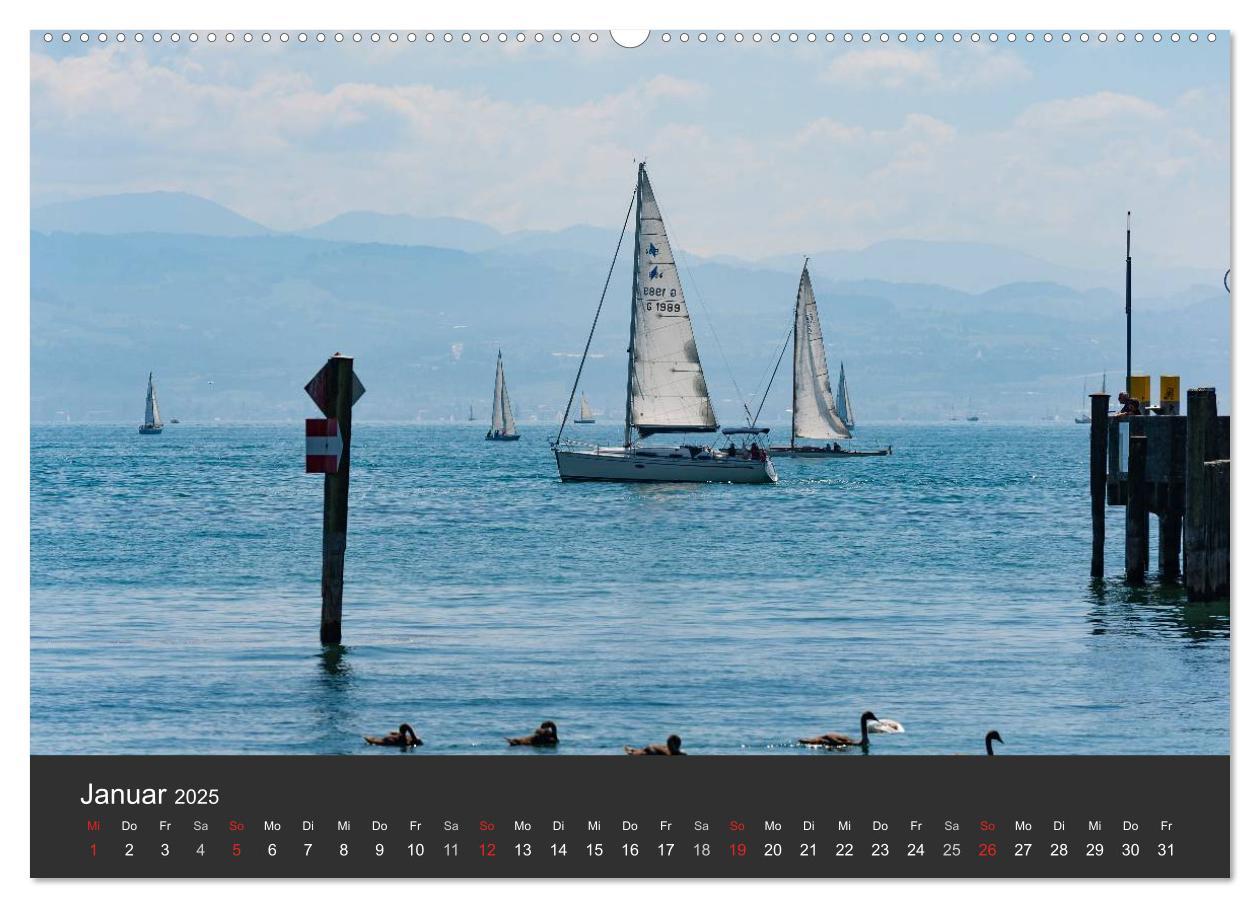 Bild: 9783435504534 | Segelboote auf dem Bodensee (Wandkalender 2025 DIN A2 quer),...