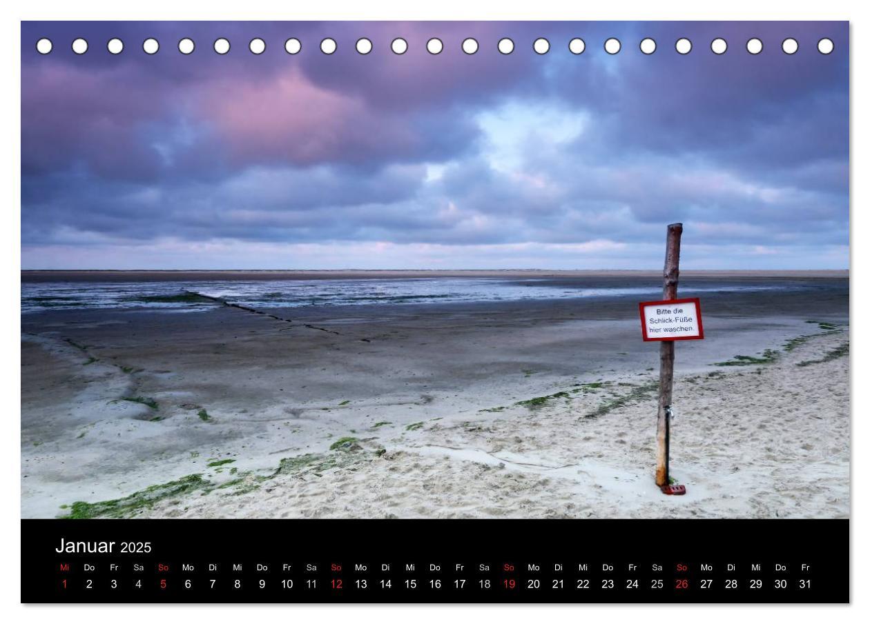 Bild: 9783435587667 | Amrum, Perle der Nordsee (Tischkalender 2025 DIN A5 quer), CALVENDO...