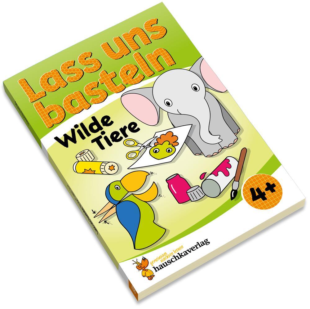 Bild: 9783881005524 | Lass uns basteln - Bastelbuch ab 4 Jahre - Wilde Tiere | Taschenbuch