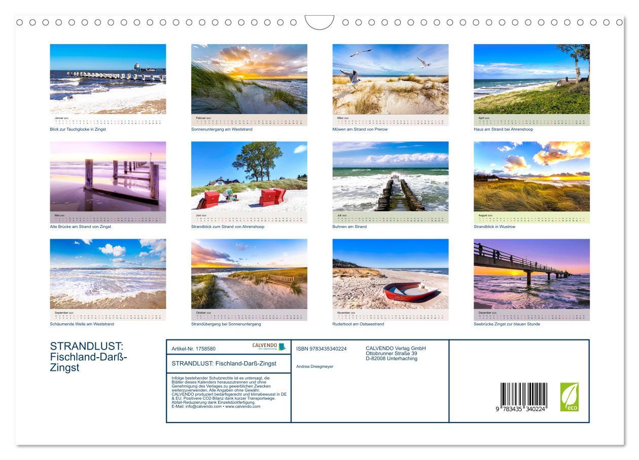 Bild: 9783435340224 | STRANDLUST: Fischland-Darß-Zingst (Wandkalender 2025 DIN A3 quer),...