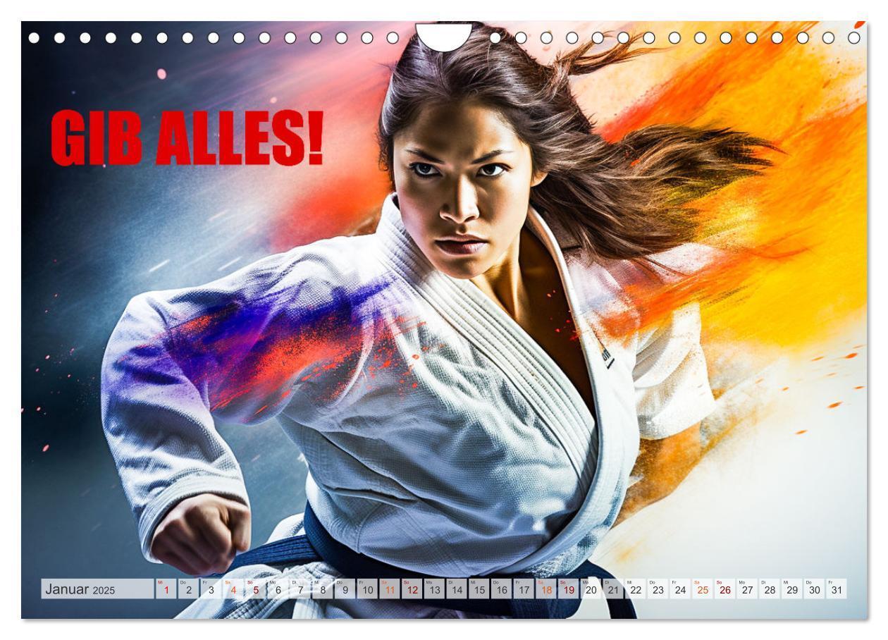 Bild: 9783383845895 | Judo und Motivation (Wandkalender 2025 DIN A4 quer), CALVENDO...