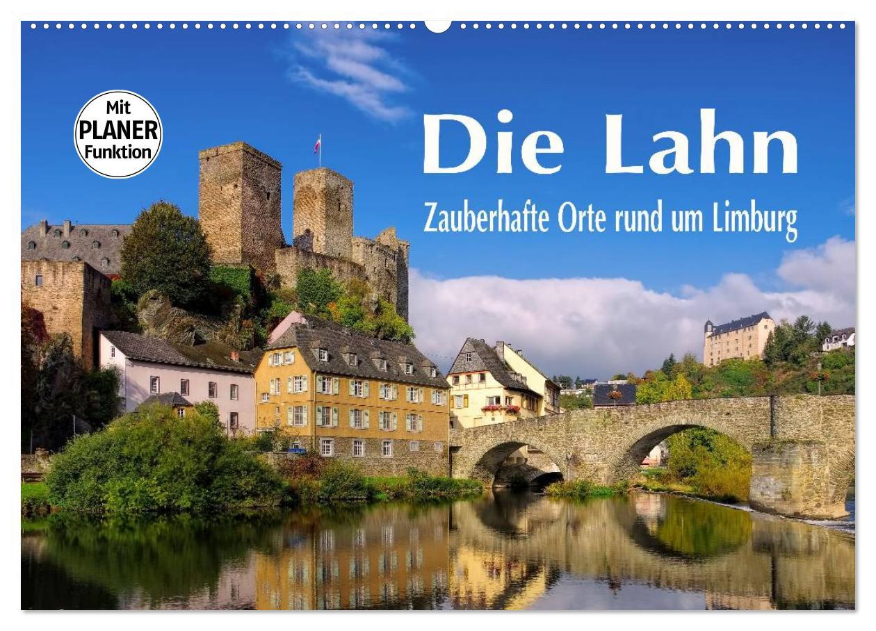 Cover: 9783435536795 | Die Lahn - Zauberhafte Orte rund um Limburg (Wandkalender 2025 DIN...