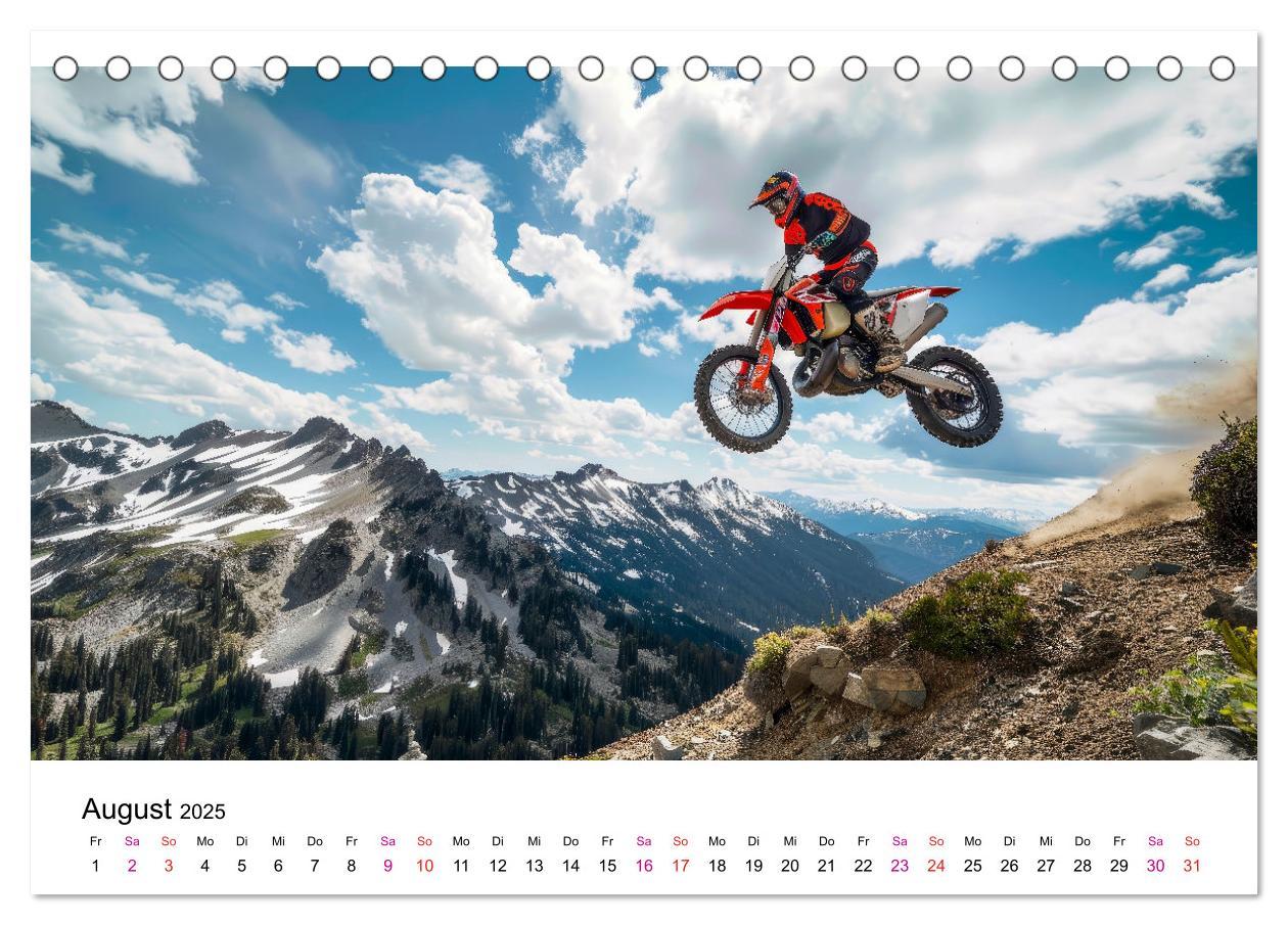 Bild: 9783457148082 | Motocross Erlebnisse (Tischkalender 2025 DIN A5 quer), CALVENDO...