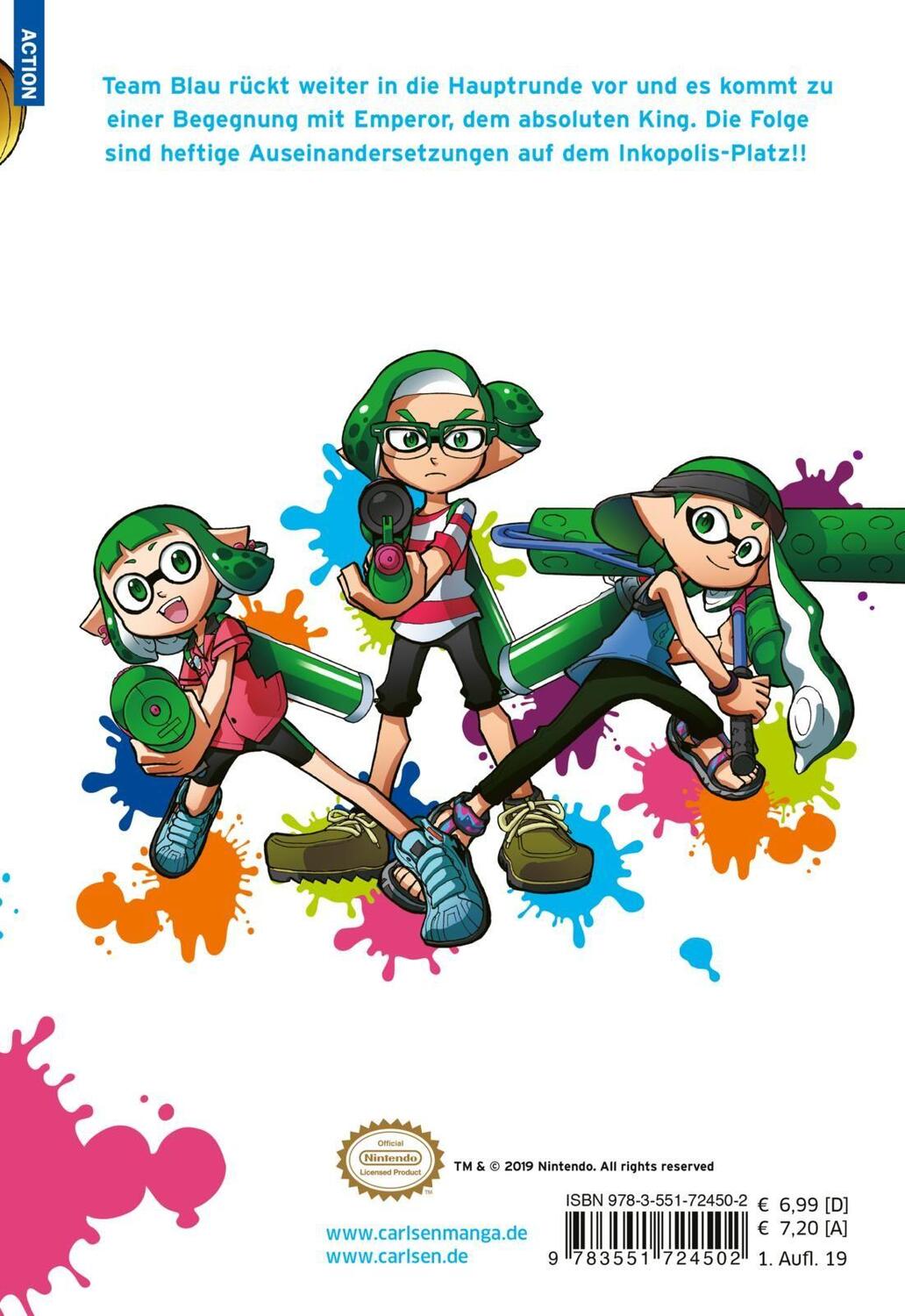 Rückseite: 9783551724502 | Splatoon 4 | Das Nintendo-Game als Manga! Ideal für Kinder und Gamer!