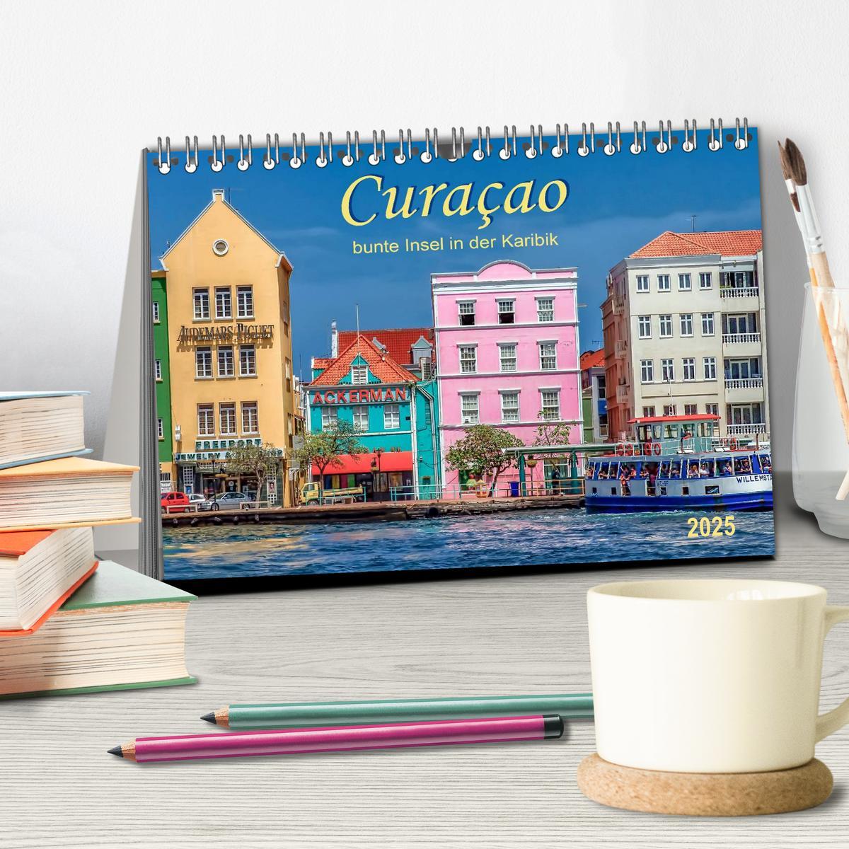 Bild: 9783435568109 | Curaçao - bunte Insel in der Karibik (Tischkalender 2025 DIN A5...