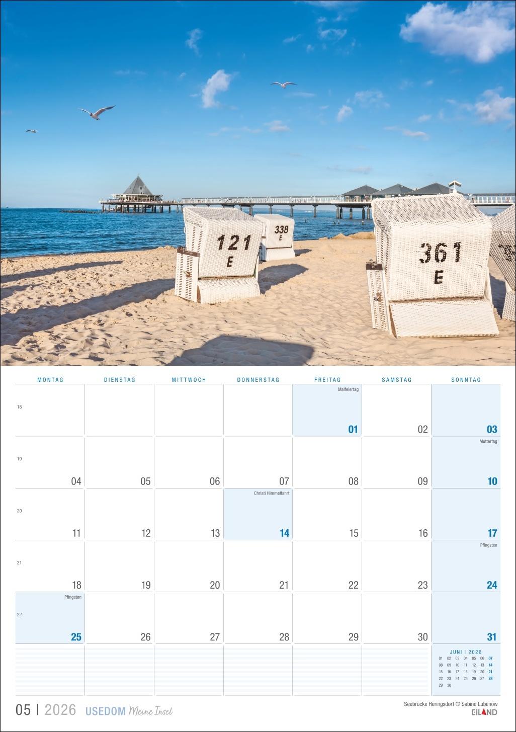 Bild: 9783964023957 | Usedom ...meine Insel Kalender 2026 | Eiland | Kalender | 13 S. | 2026