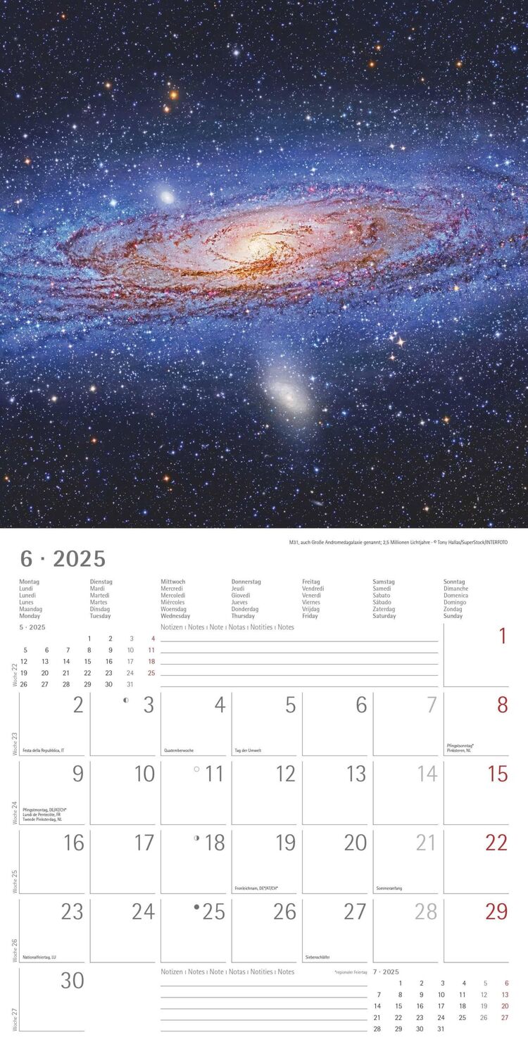 Bild: 4251732343163 | Space 2025 - Broschürenkalender 30x30 cm (30x60 geöffnet) -...