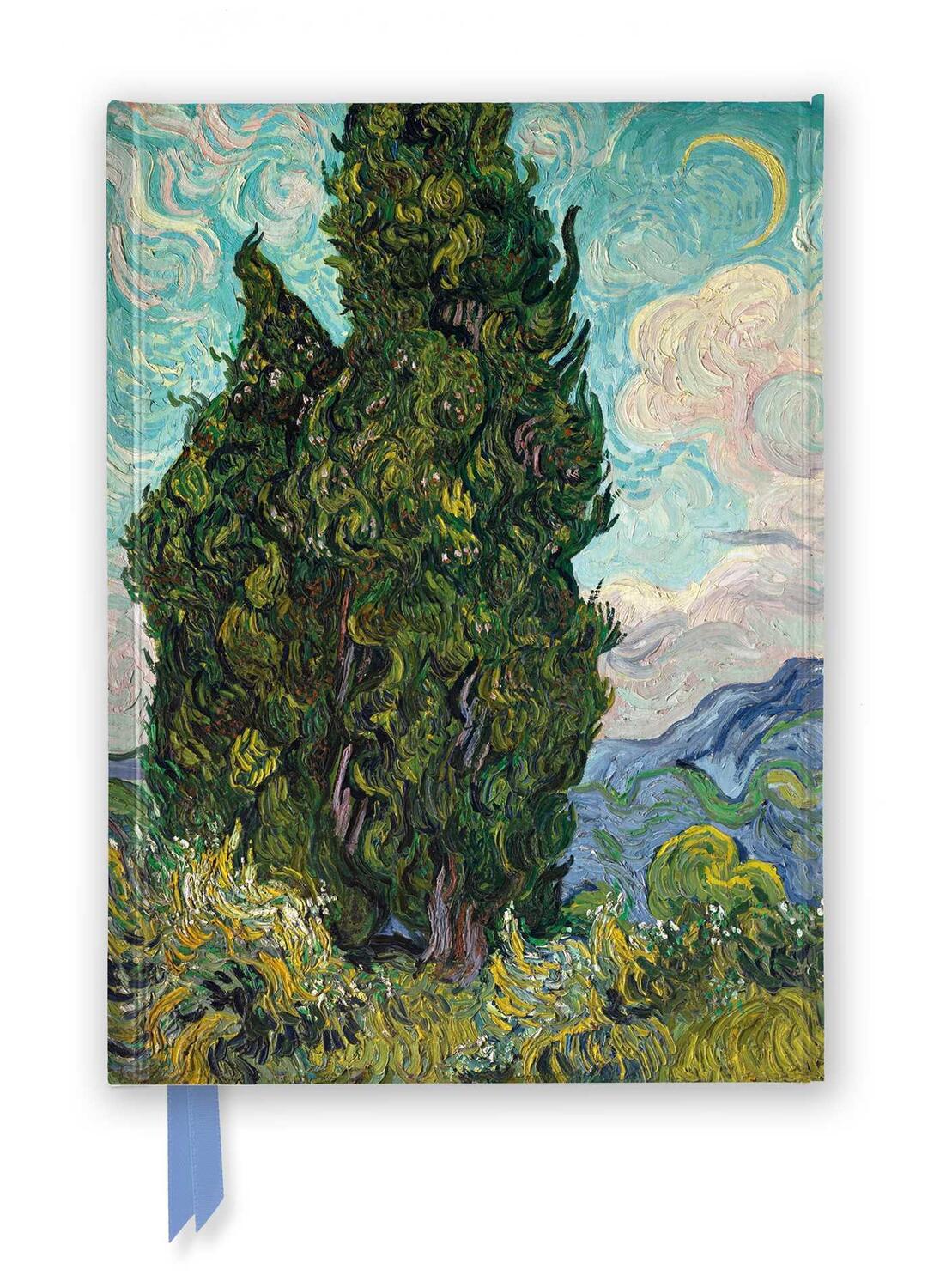 Cover: 9781804176498 | Vincent Van Gogh: Cypresses (Foiled Journal) | Flame Tree Publishing