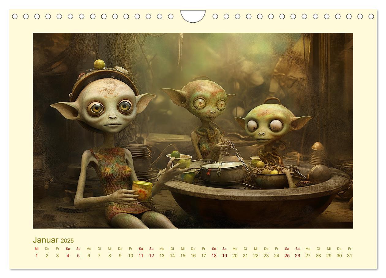 Bild: 9783383838316 | Surreale Alienwelt (Wandkalender 2025 DIN A4 quer), CALVENDO...