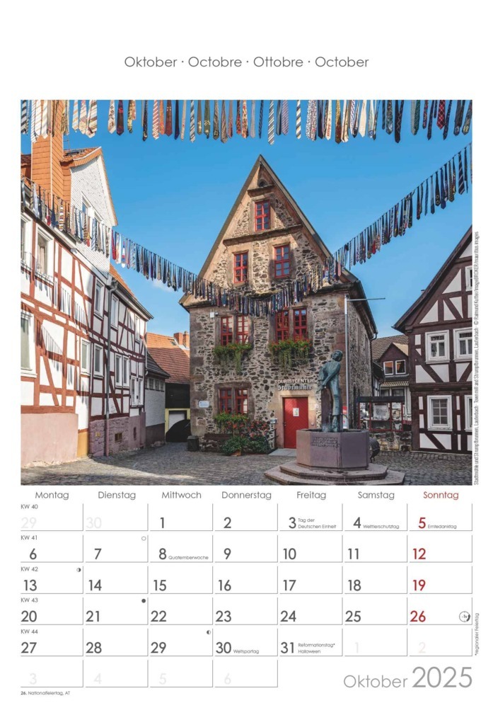 Bild: 4251732343194 | Alpha Edition - Hessen 2025 Bildkalender, 23,7x34cm, Wandkalender...