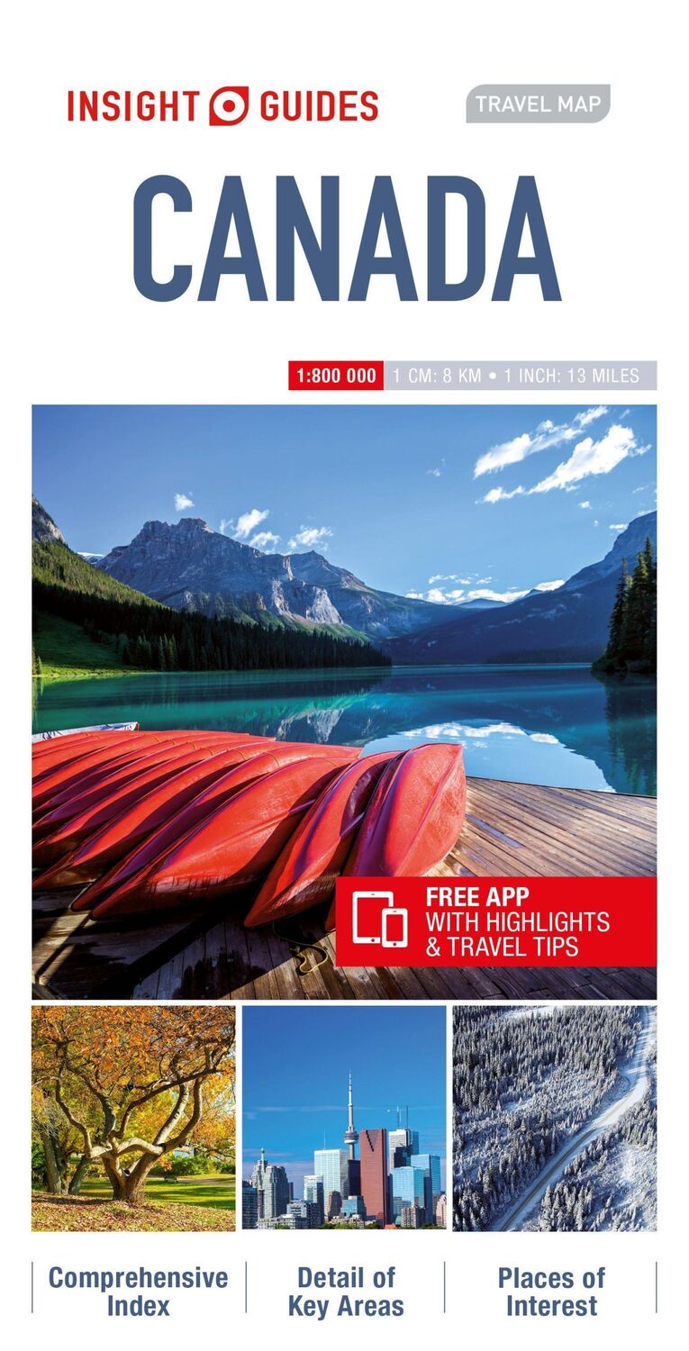 Cover: 9781786719232 | Insight Guides Travel Map Canada | Insight Guides | (Land-)Karte