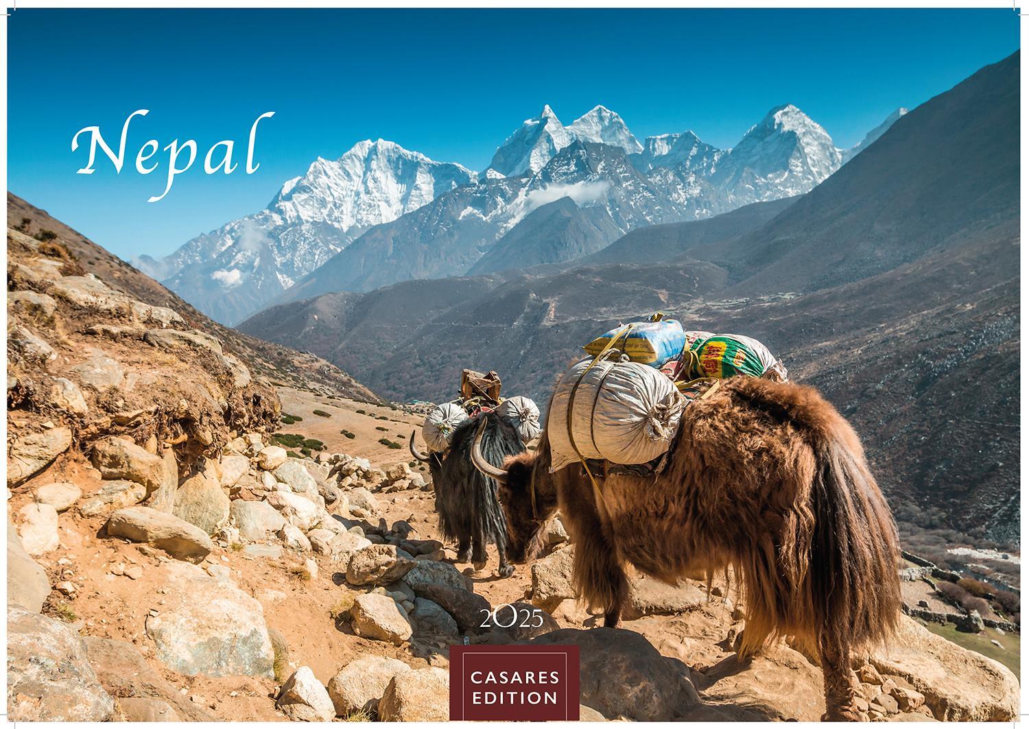 Cover: 9781835242360 | Nepal 2025 L 35x50cm | Kalender | 14 S. | Deutsch | 2025