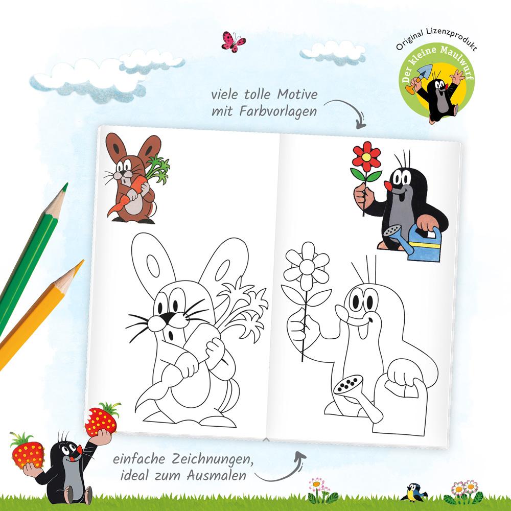 Bild: 9783988022929 | Trötsch Der kleine Maulwurf Ausmalbuch mit Stickern | KG | Taschenbuch