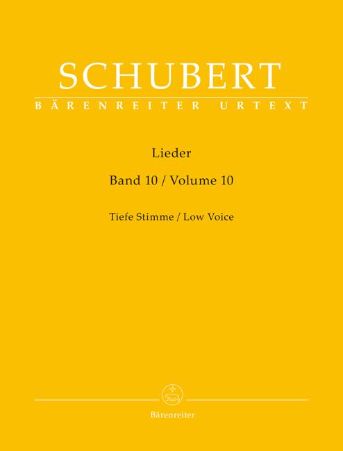 Cover: 9790006530816 | Lieder, Band 10 für tiefe Stimme | Singpartitur | Franz Schubert