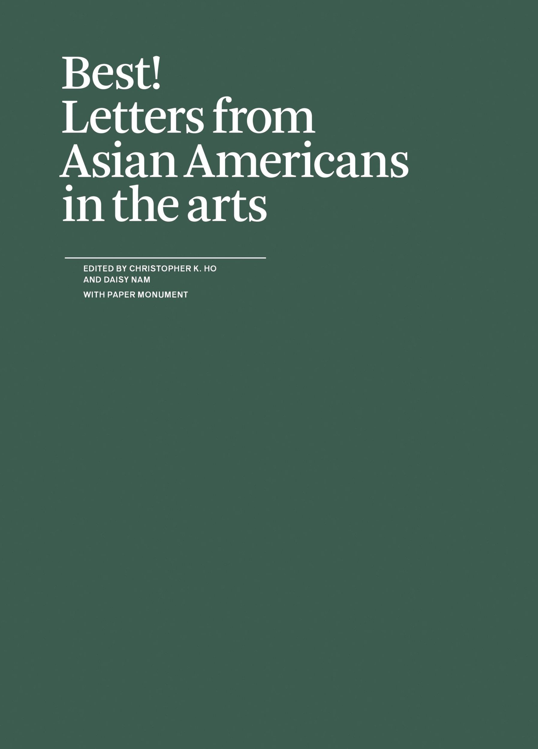 Cover: 9781736507902 | Best! | Letters from Asian Americans in the Arts | Ho (u. a.) | Buch