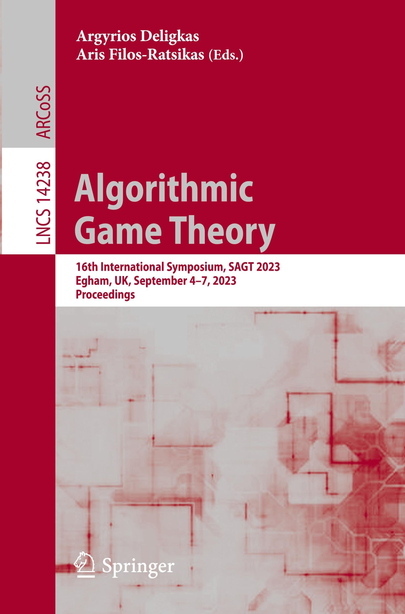 Cover: 9783031432538 | Algorithmic Game Theory | Aris Filos-Ratsikas (u. a.) | Taschenbuch