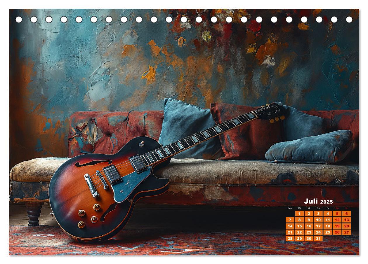 Bild: 9783383763717 | Sechs Saiten, Zwölf Monate - Der Gitarrenkalender (Tischkalender...