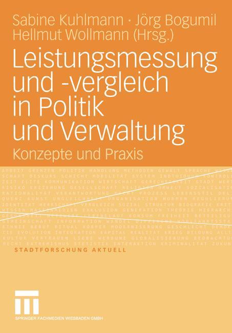 Cover: 9783810039064 | Leistungsmessung und -vergleich in Politik und Verwaltung | Buch