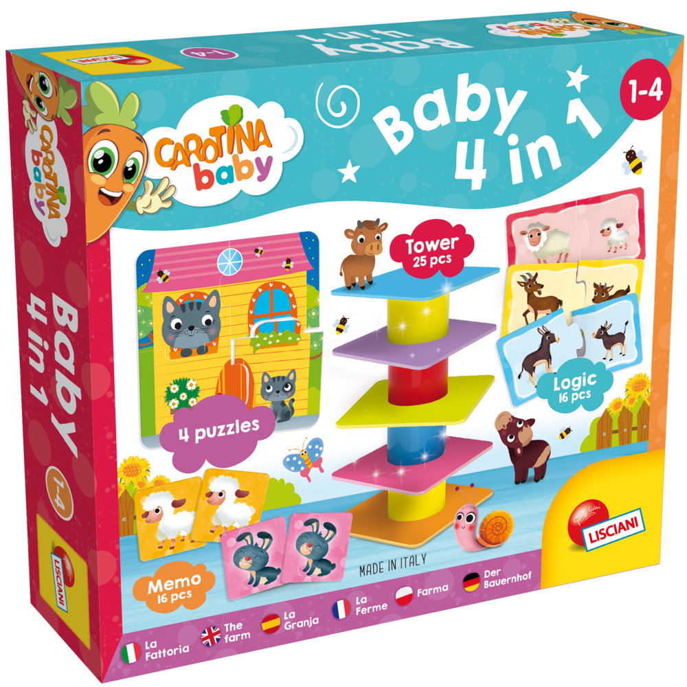 Cover: 8008324079872 | Carotina Baby 4 in 1 | Spiel | Unbestimmt | 2021 | LiscianiGiochi