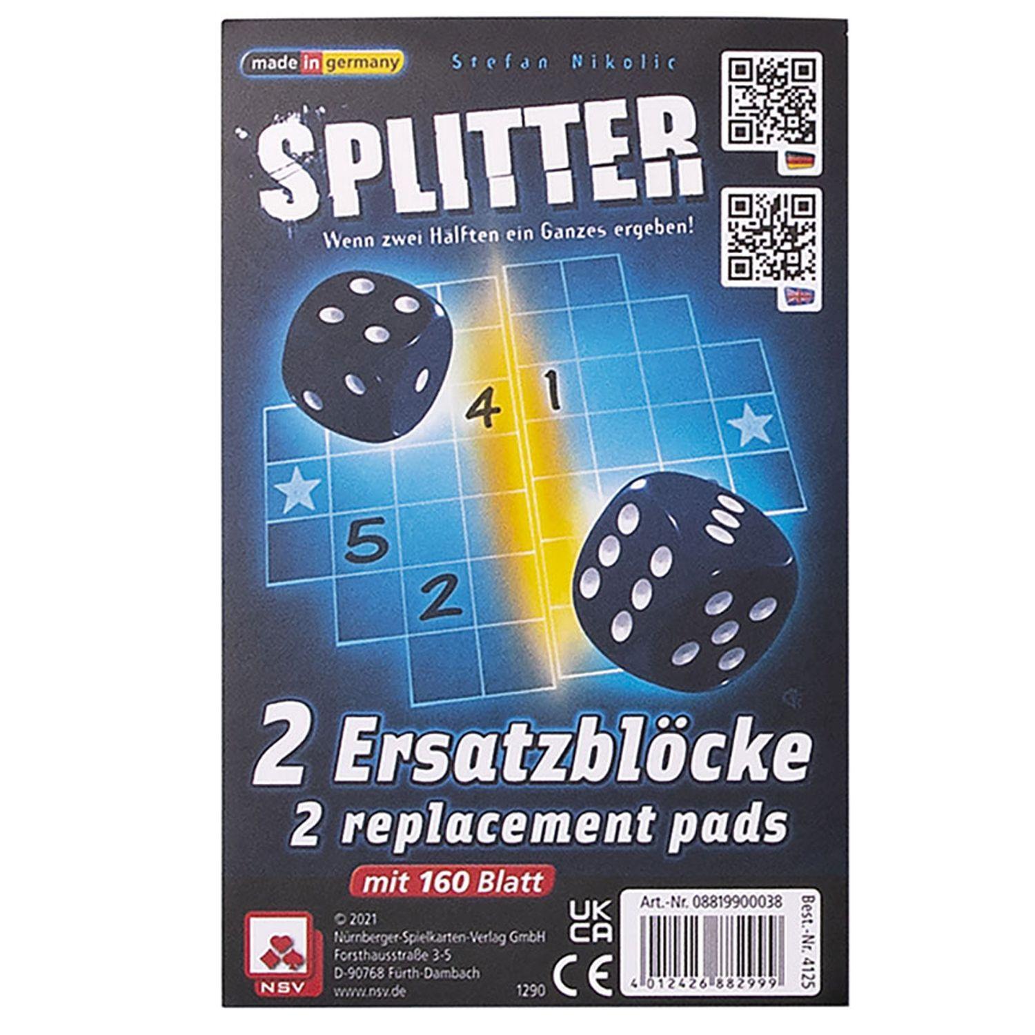 Bild: 4012426882999 | Splitter - Ersatzblöcke | Nürnberger Spielkarten Verlag | Spiel | 2022