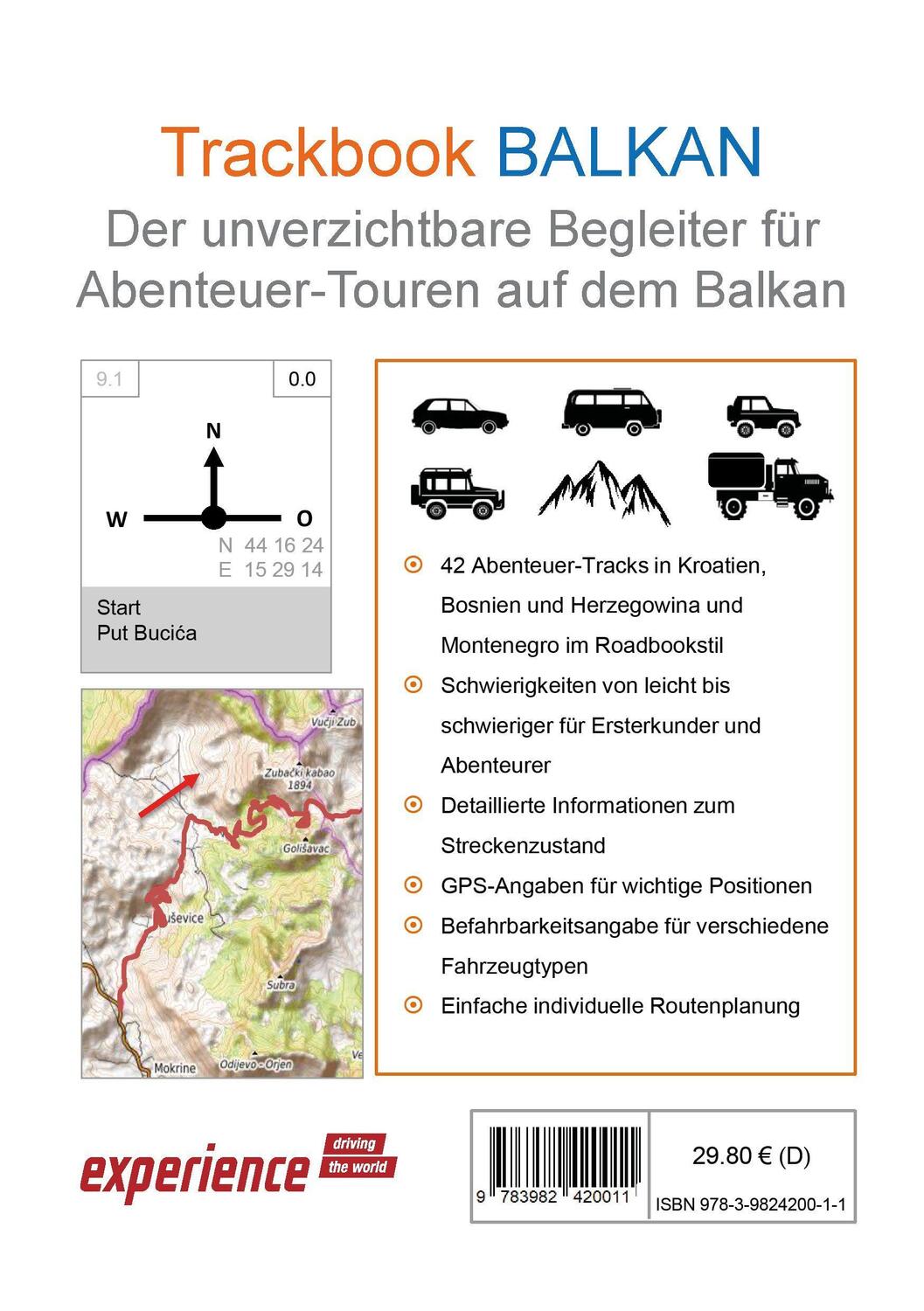 Bild: 9783982420011 | Trackbook Balkan | 42 Abenteuer-Routen für Vans, SUVs und Offroader