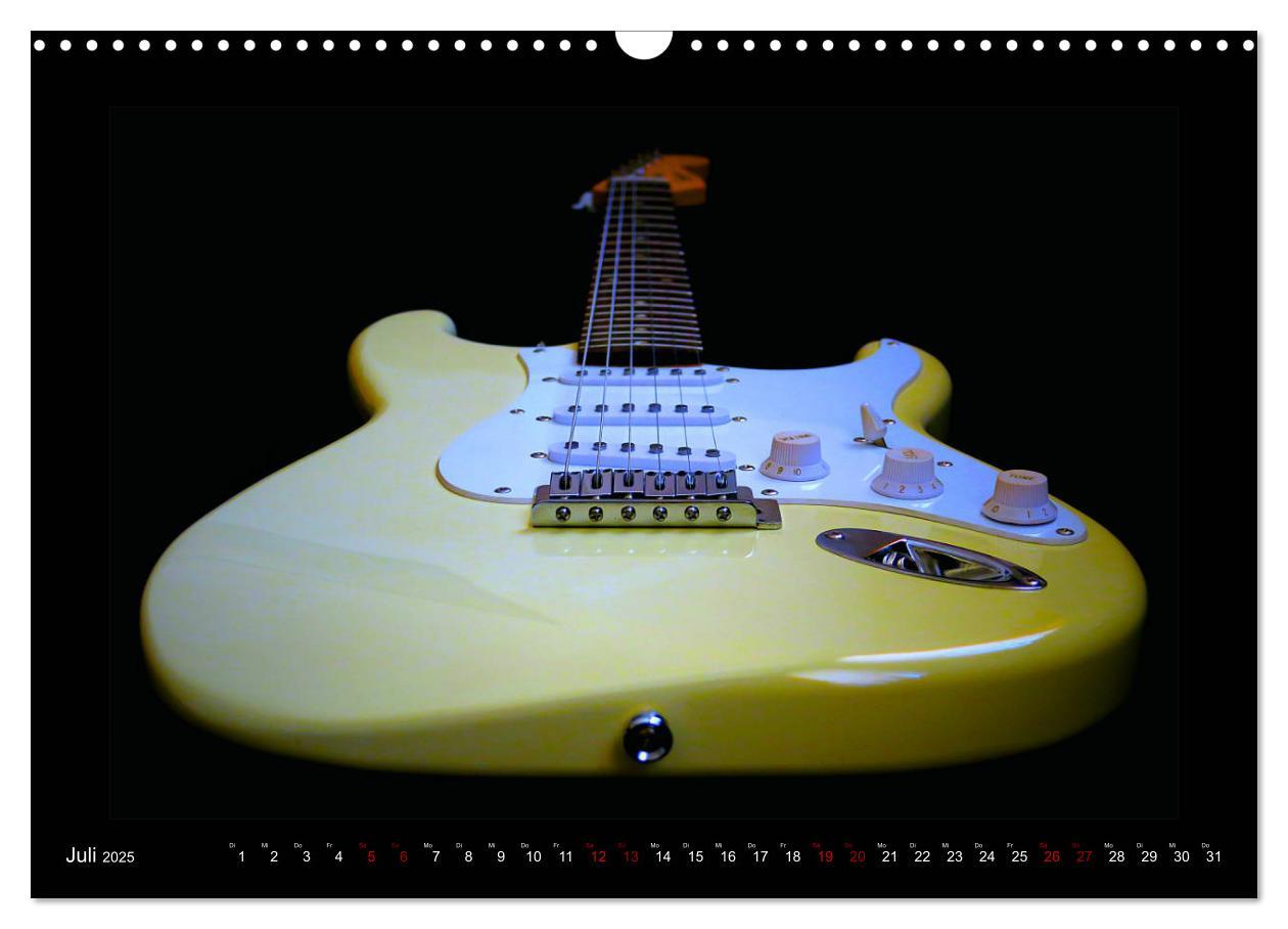 Bild: 9783435344215 | Rockgitarren im Blitzlicht (Wandkalender 2025 DIN A3 quer),...