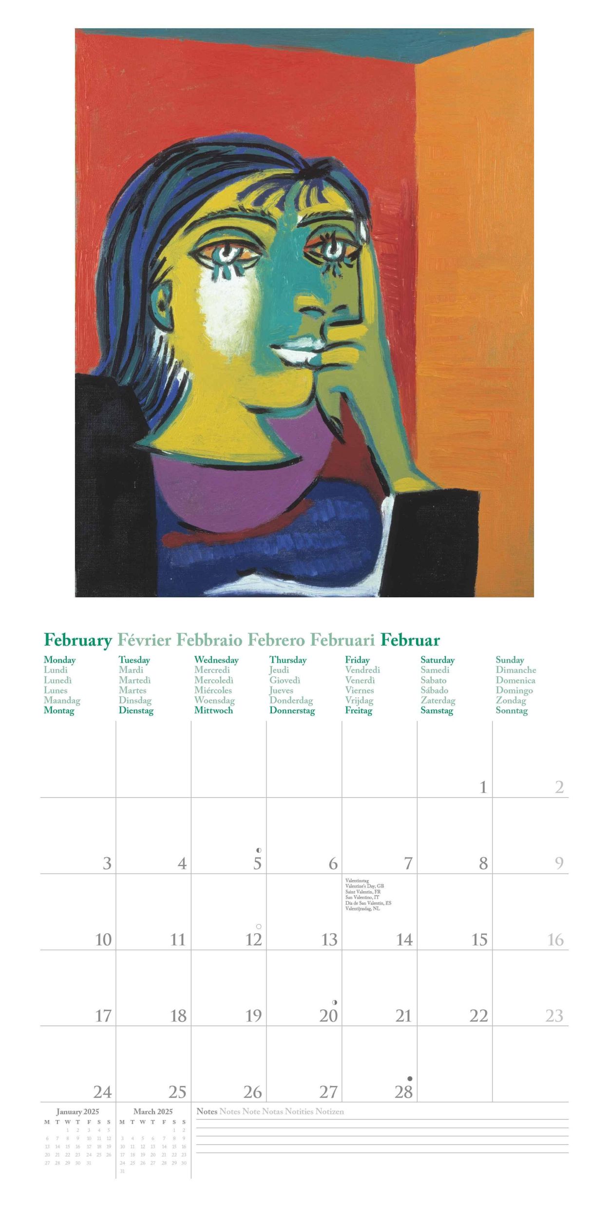 Bild: 4002725994158 | Picasso 2025 - Wand-Kalender - Broschüren-Kalender - 30x30 - 30x60...