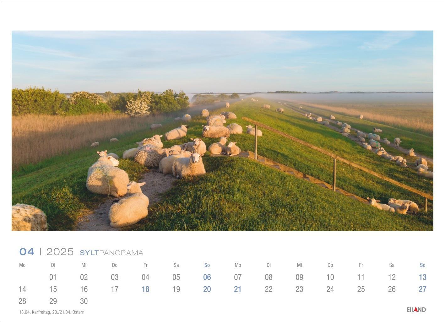 Bild: 9783964023384 | Sylt Panorama Postkartenkalender 2025 - Hans Jessel | Kalender | 13 S.