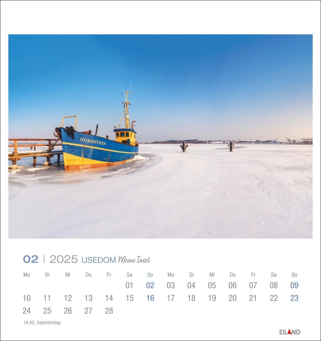 Bild: 9783964023377 | Usedom Postkartenkalender 2025 - Meine Insel | Eiland | Kalender