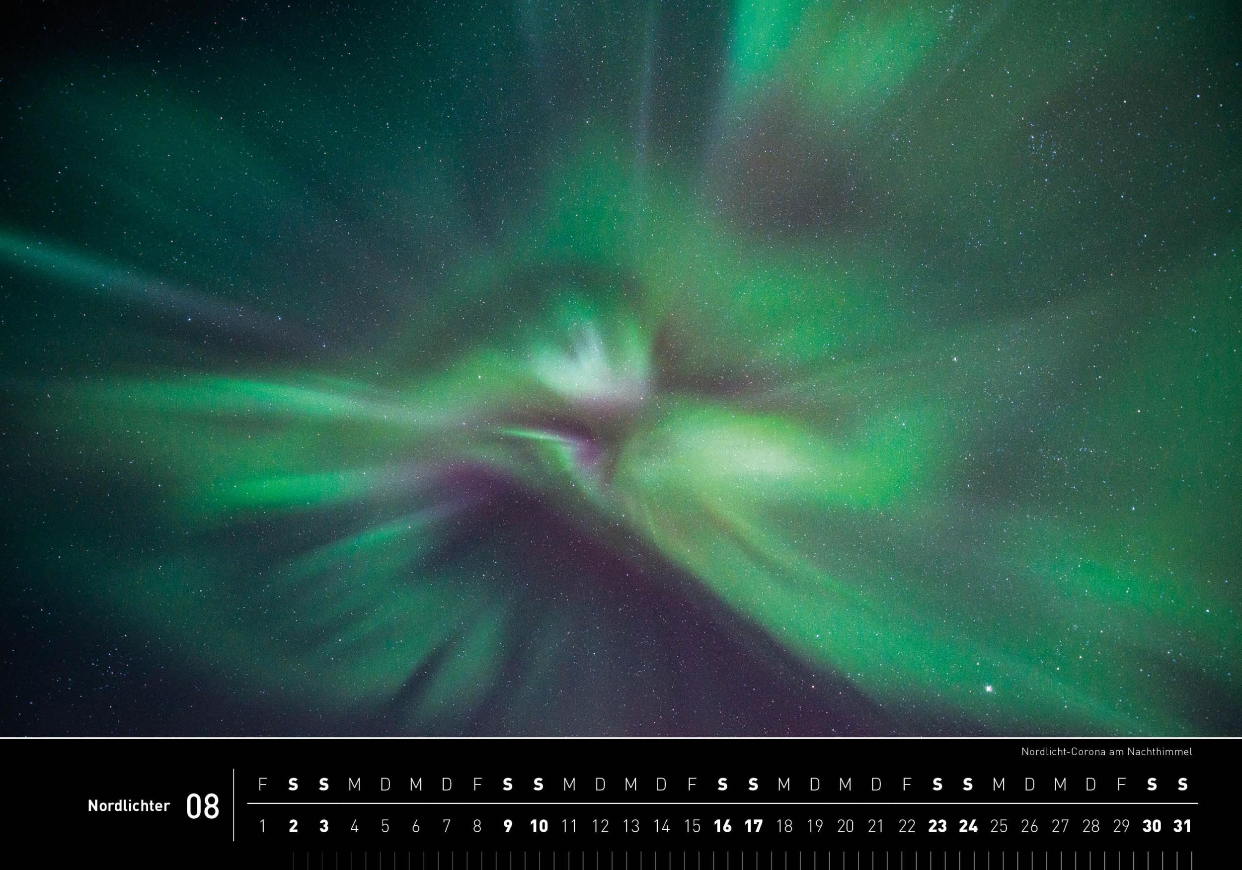 Bild: 9783968555249 | 360° Nordlichter Premiumkalender 2025 | Robert Haasmann | Kalender