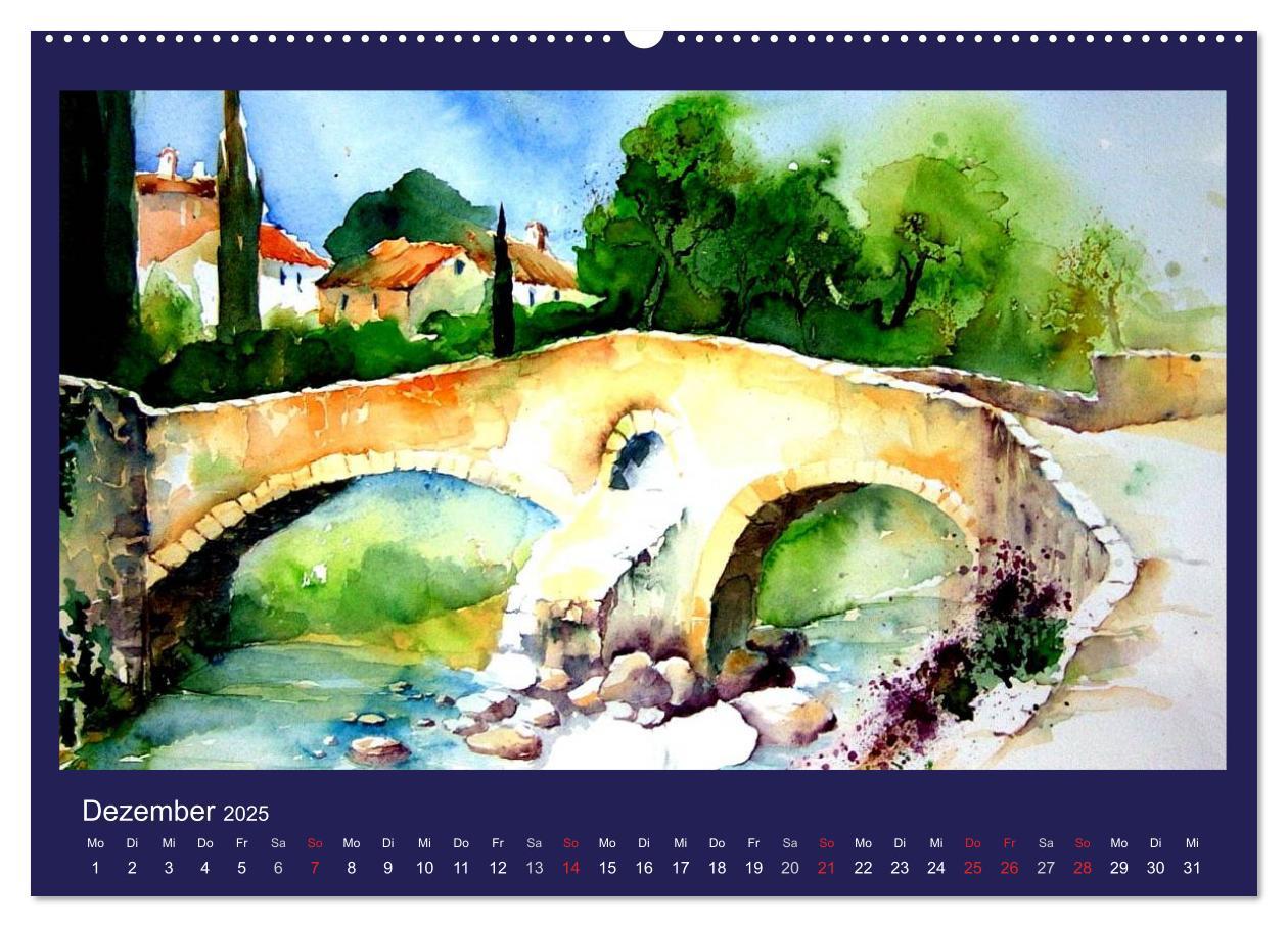 Bild: 9783435814046 | Mallorca Aquarelle (Wandkalender 2025 DIN A2 quer), CALVENDO...