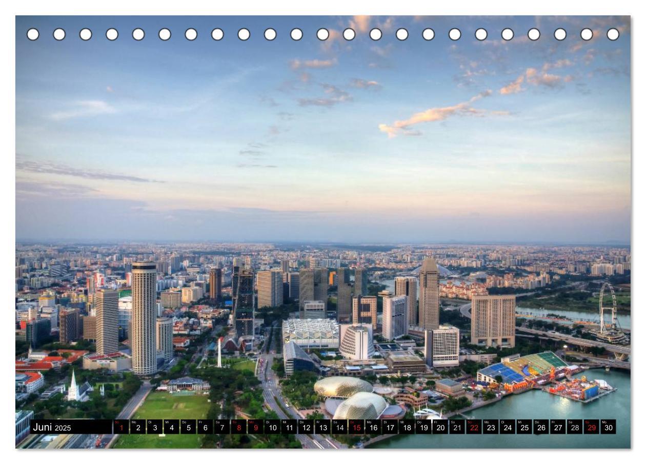 Bild: 9783435521333 | Singapur - Einzigartige Skylines (Tischkalender 2025 DIN A5 quer),...