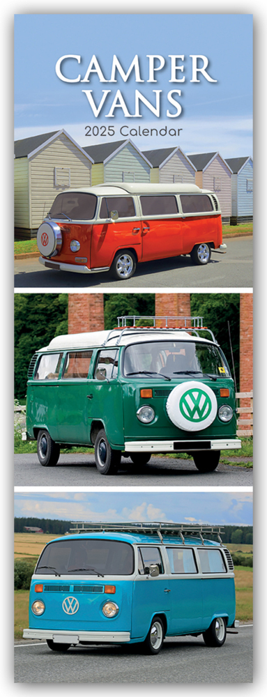 Cover: 9781835365434 | Camper - Camper Vans - Slimline-Kalender 2025 | Ltd | Kalender | 2025