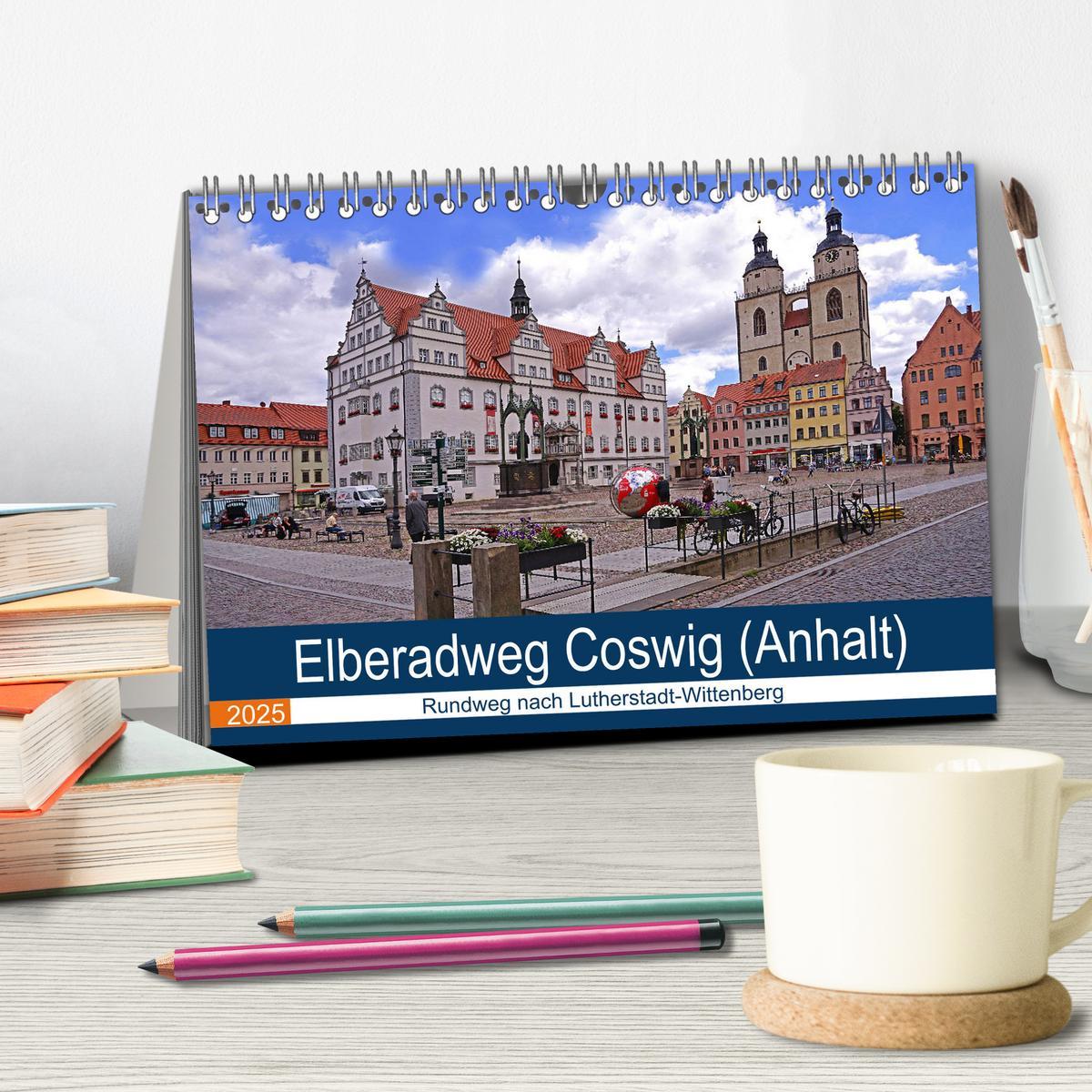 Bild: 9783435447275 | Elberadweg Coswig (Anhalt) (Tischkalender 2025 DIN A5 quer),...