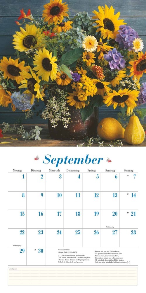 Bild: 4250809652832 | DUMONT - Blumenliebe 2025 Broschürenkalender, 30x30cm, Kalender mit...