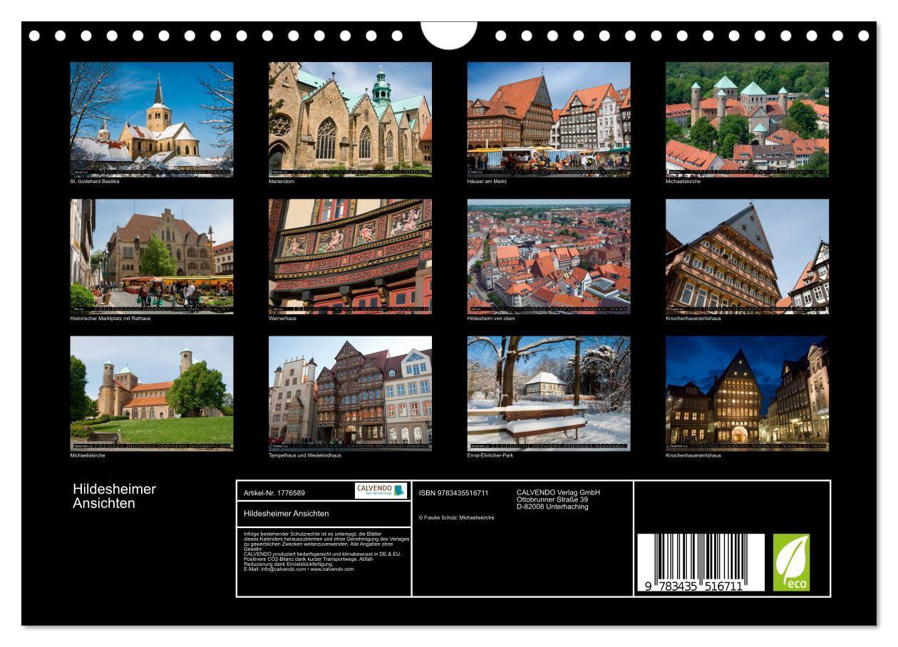 Bild: 9783435516711 | Hildesheimer Ansichten (Wandkalender 2025 DIN A4 quer), CALVENDO...