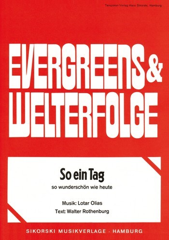 Cover: 9790003020129 | So ein Tag, so wunderschön wie heute für Gesang und Klavier...